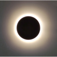 Applique led tonda da parete colore antracite mod. Luna