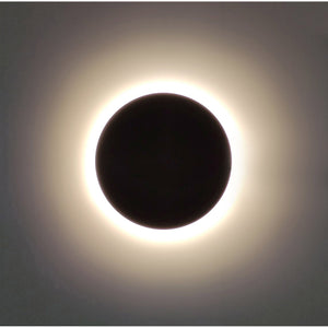 Applique led tonda da parete colore antracite mod. Luna