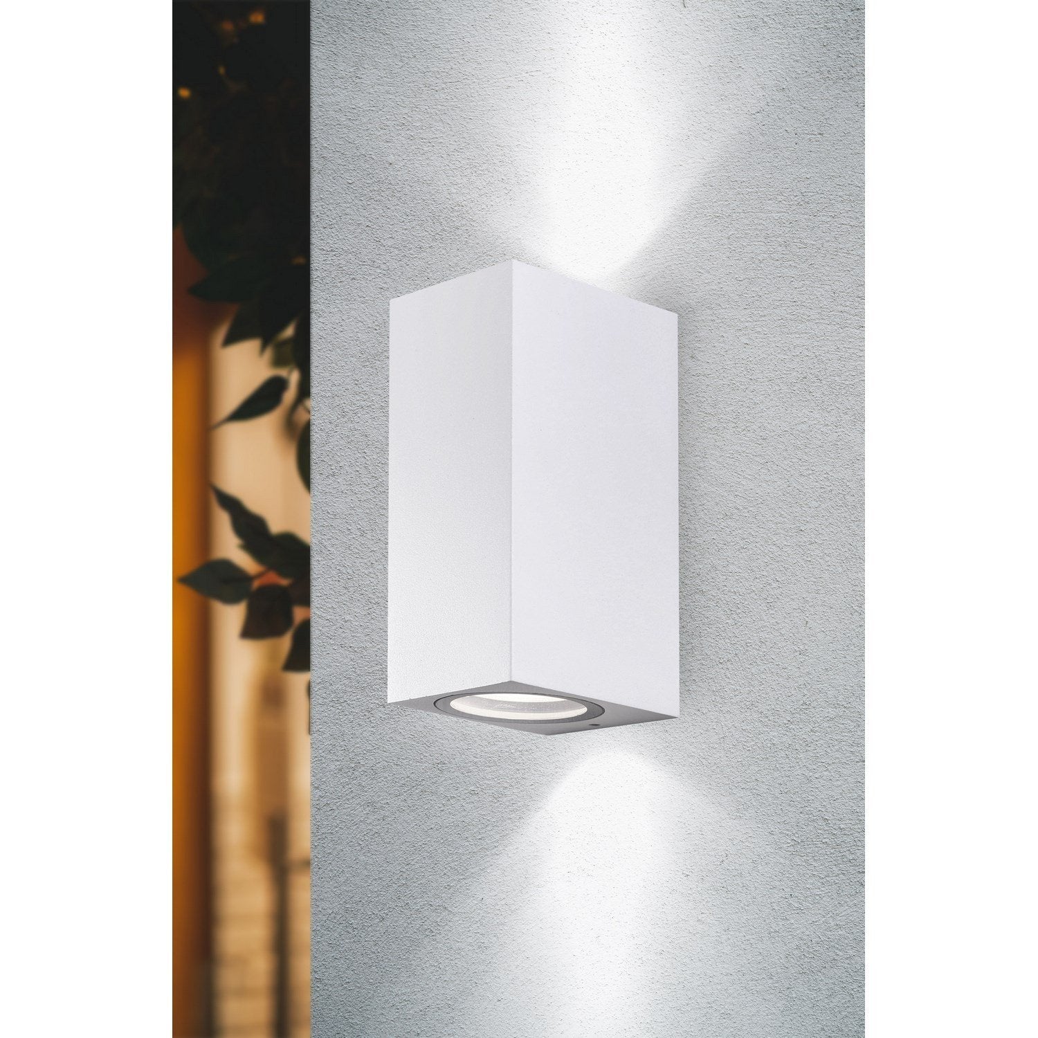 Applique led da parete a doppio fascio colore bianco mod. Toledo