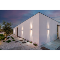 Applique led da parete a doppio fascio colore grigio marina mod. Toledo