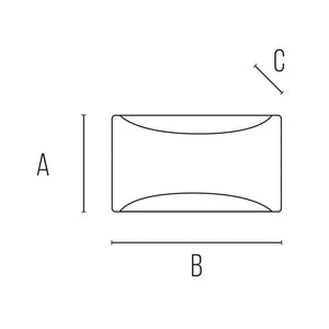 Applique da parete ad illuminazione indiretta colore bianco mod. Maiorca
