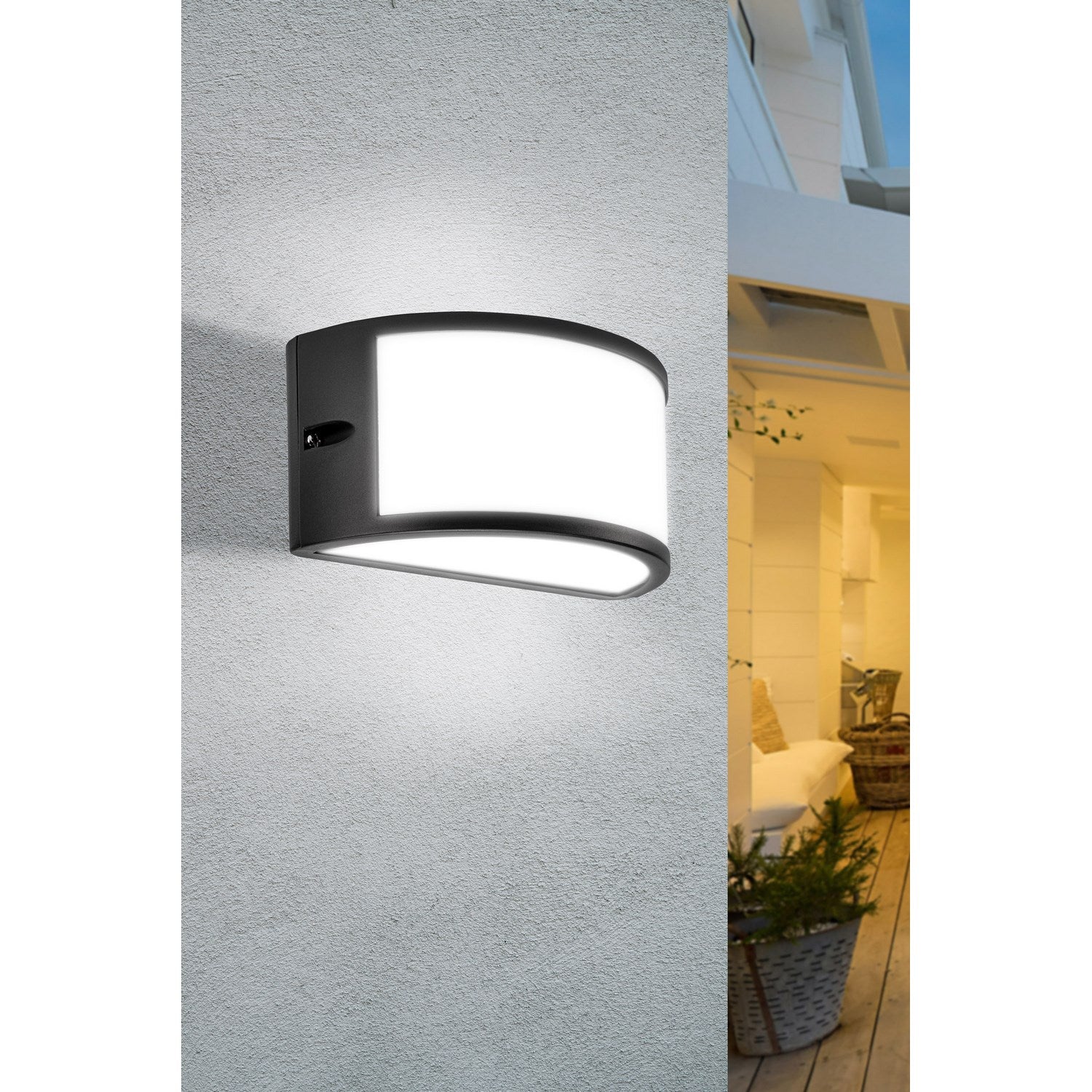 Applique led da parete colore antracite mod. SEGOVIA110G