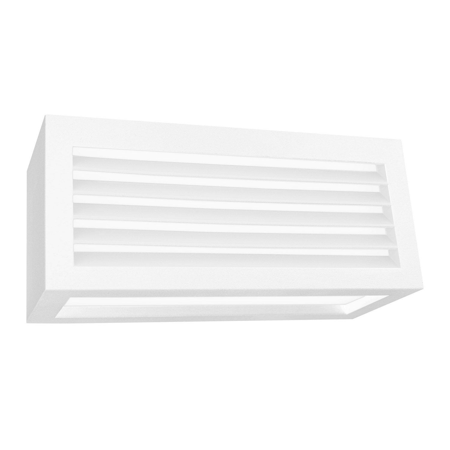 Applique led da parete a tre emissioni con griglia frontale colore bianco mod. Vigo 2