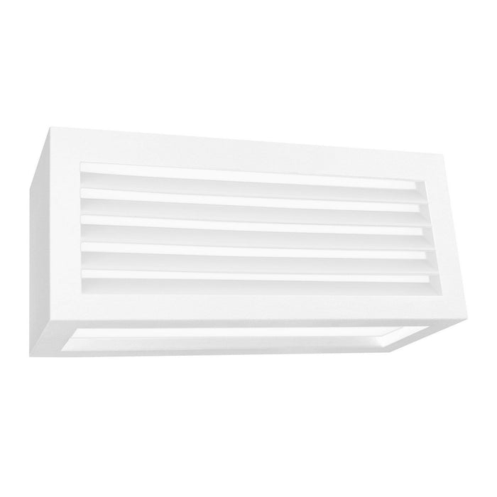 Applique led da parete a tre emissioni con griglia frontale colore bianco mod. Vigo 2