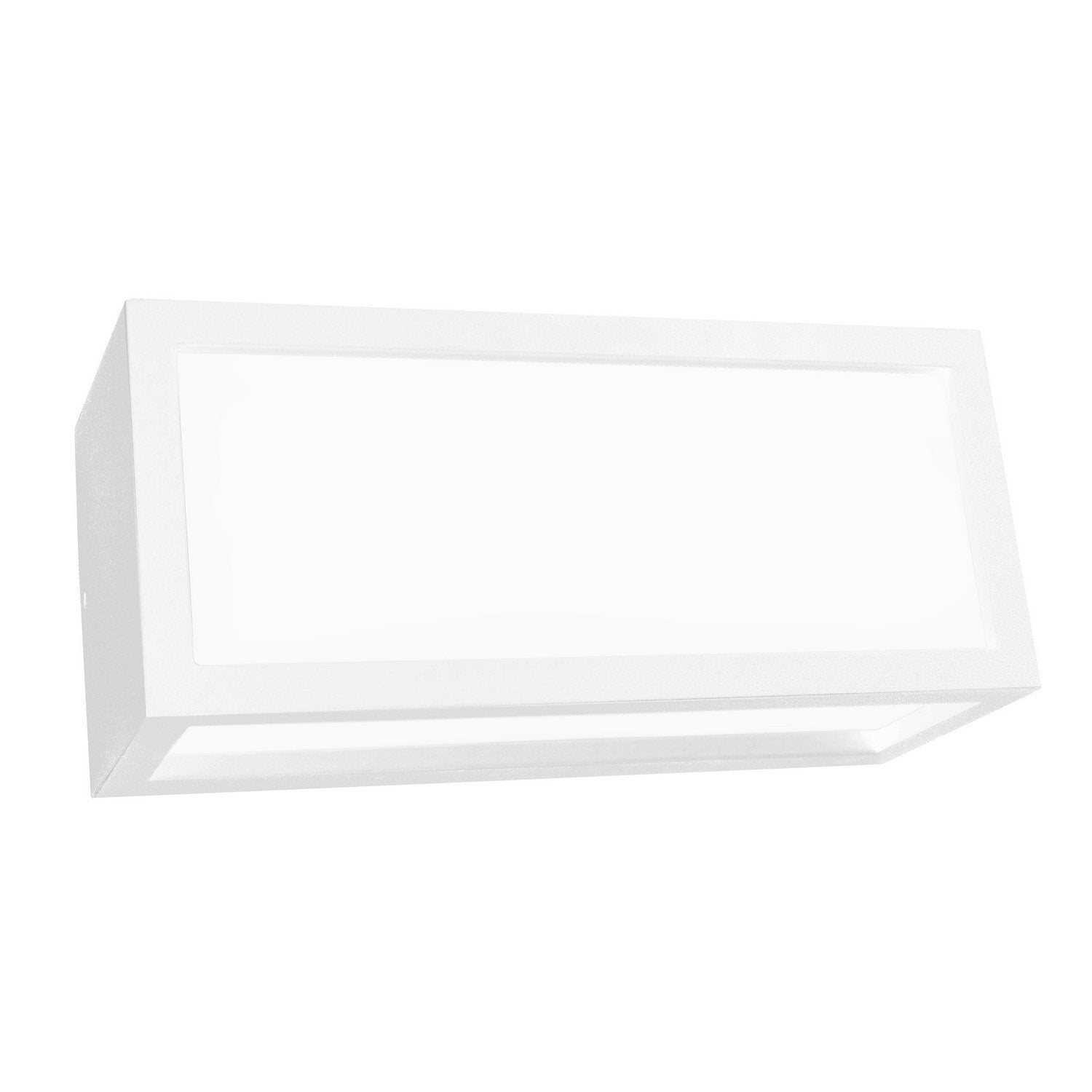 Applique led da parete a tre emissioni con griglia frontale colore bianco mod. Vigo 3