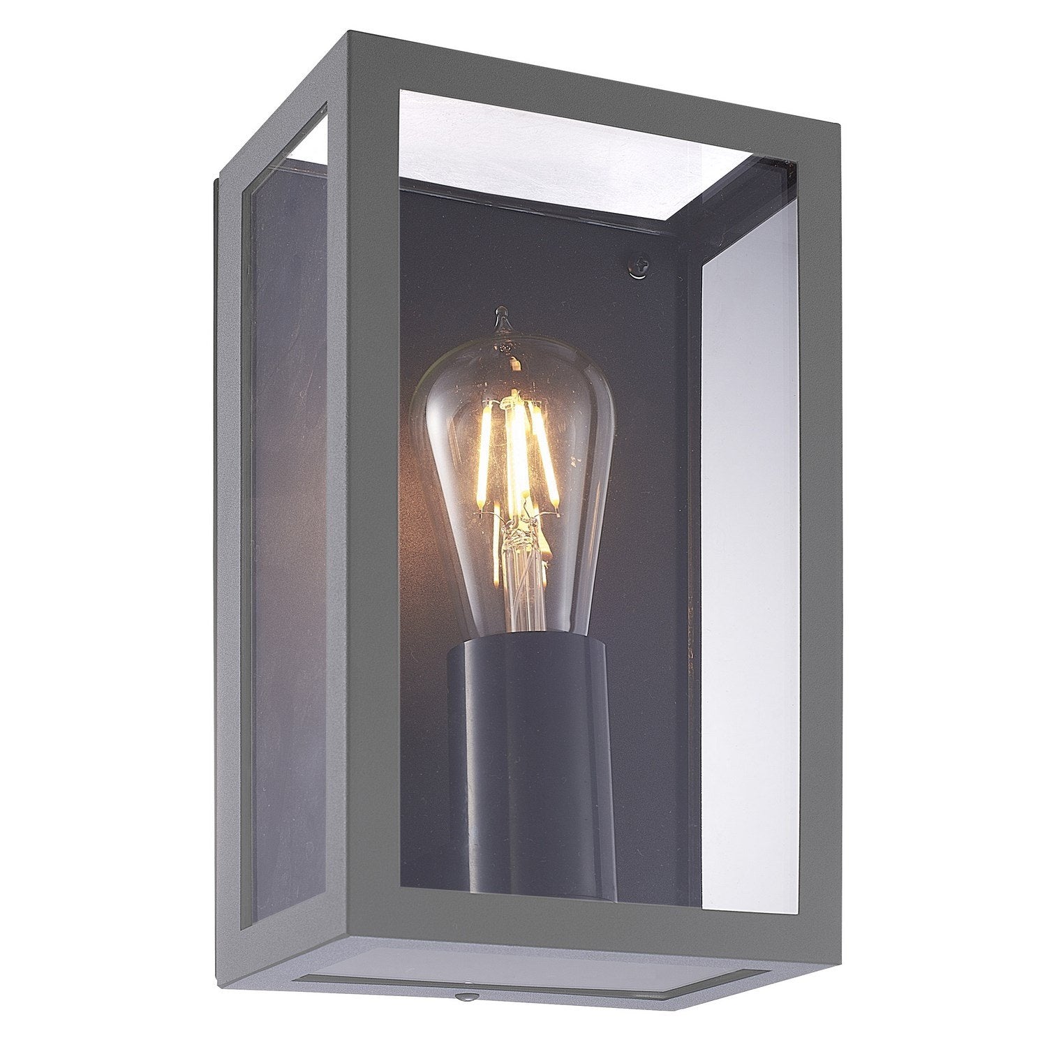 Lanterna da parete colore antracite mod. Leon