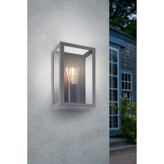 Lanterna da parete colore antracite mod. Leon