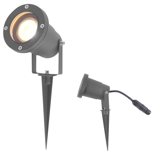 Picchetto decorativo led per giardino colore corten mod. Spiky