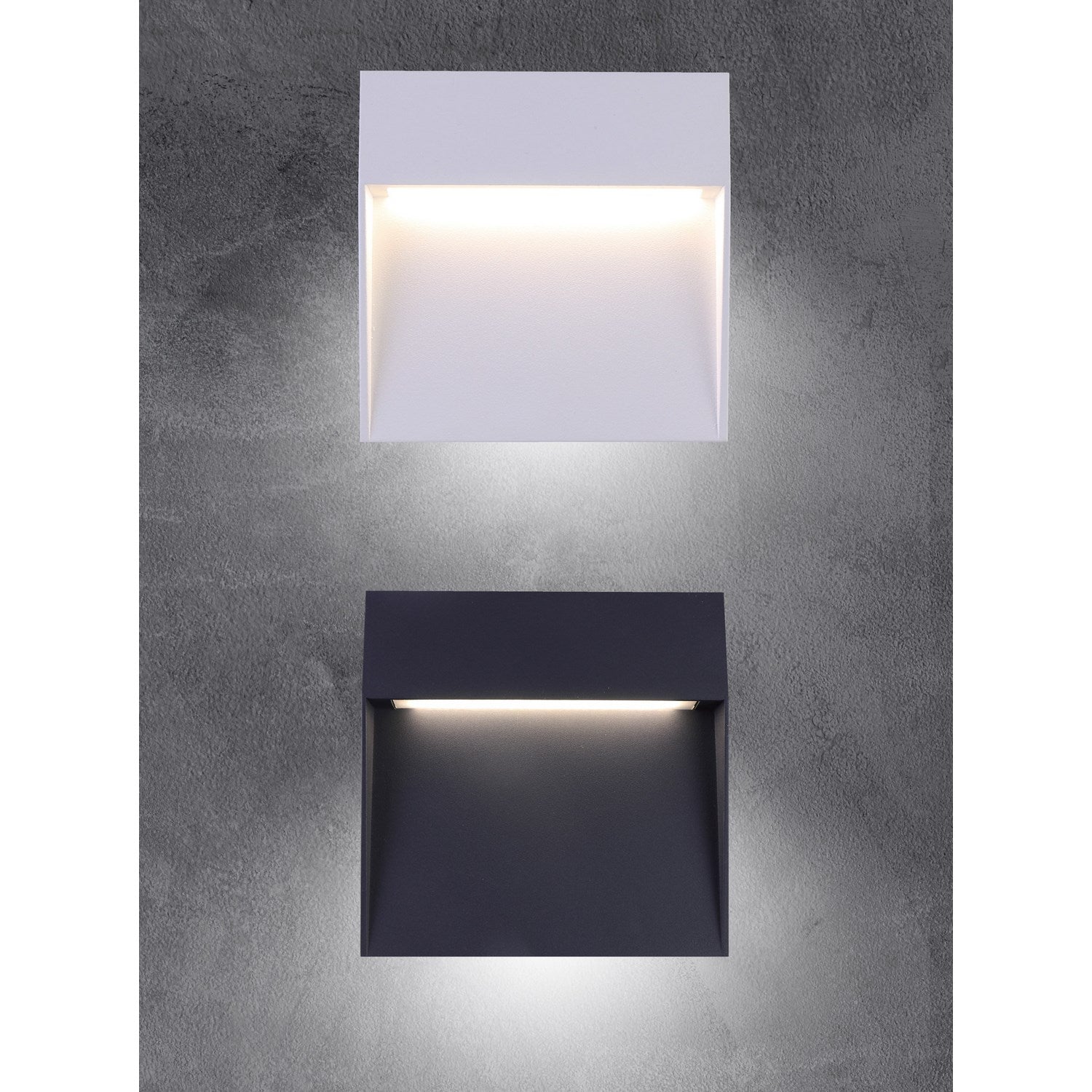 Segnapasso led da parete colore bianco mod. Bilbao 3