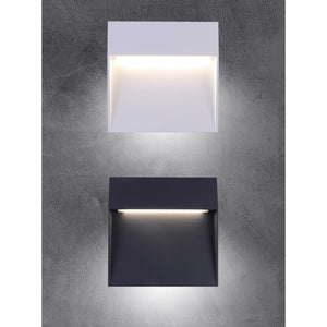 Segnapasso led da parete colore bianco mod. Bilbao 3