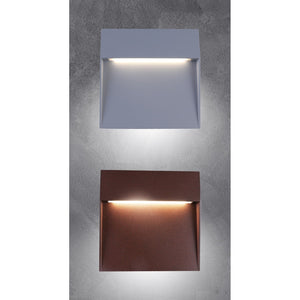 Segnapasso led da parete colore grigio marina mod. Bilbao 3