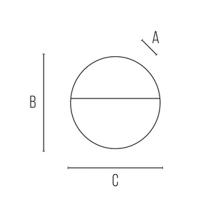Segnapasso led da parete colore antracite mod. Bilbao 3R