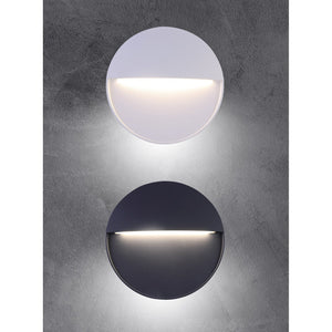 Segnapasso led da parete colore grigio marina mod. Bilbao 3R