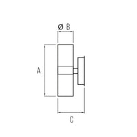 Applique led da parete colore antracite mod. Granada