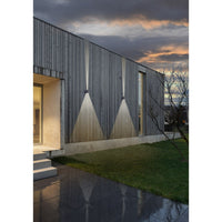 Applique led da parete a doppio fascio colore bianco mod. Marbella squared