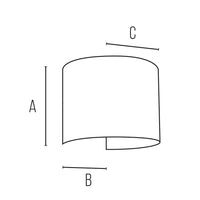 Applique led da parete a doppio fascio colore bianco mod. Marbella round
