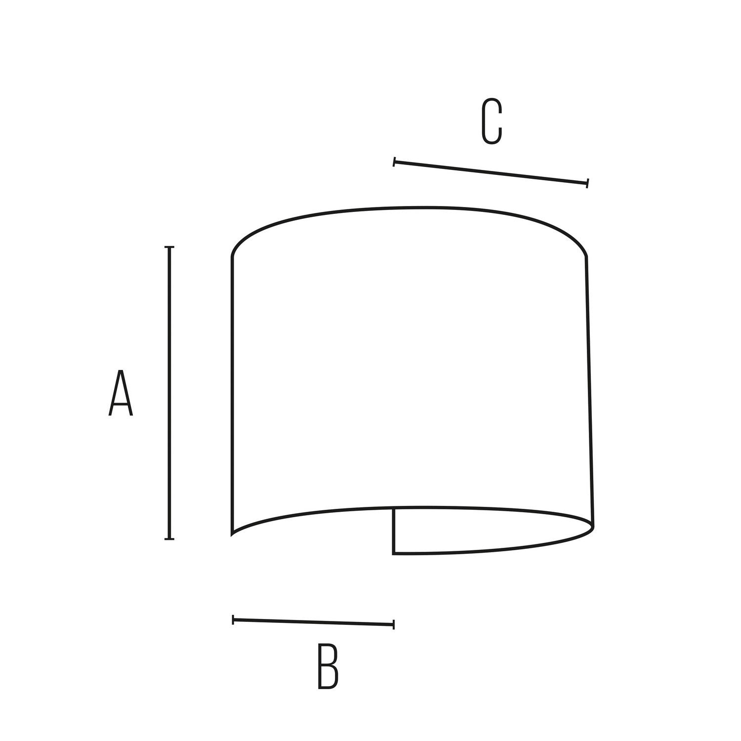 Applique led da parete a doppio fascio colore corten mod. Marbella round