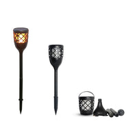 Paletto da giardino led colore nero mod. Flame