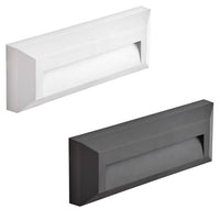 Segnapasso led da parete colore bianco e antracite mod. Soria