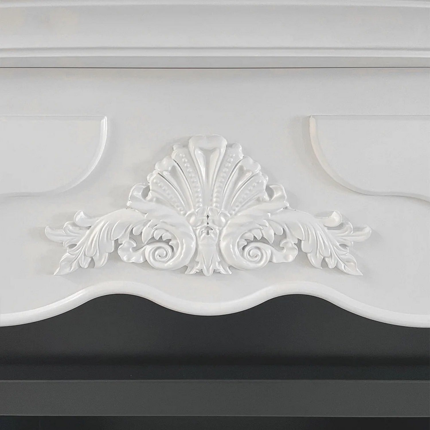 Camino a bioetanolo biocamino da terra Parigi in legno Bianco L123xP39xH100