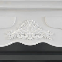 Camino a bioetanolo biocamino da terra Parigi in legno Bianco L123xP39xH100