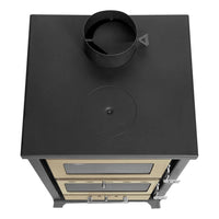 Stufa A Legna Con Forno Marzia Nera 15 3 Kw L45xp48 5xh91 5