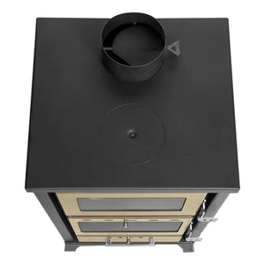 Stufa A Legna Con Forno Marzia Nera 15 3 Kw L45xp48 5xh91 5