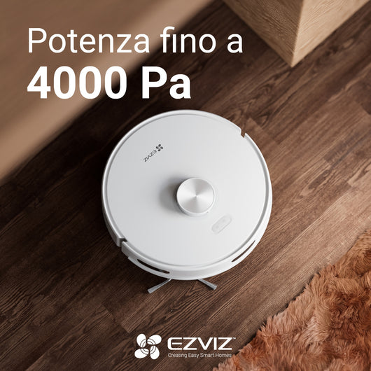 Robot asprirapolvere e lavapavimenti combinato con svuotamento automatico modello RE5 PLUS