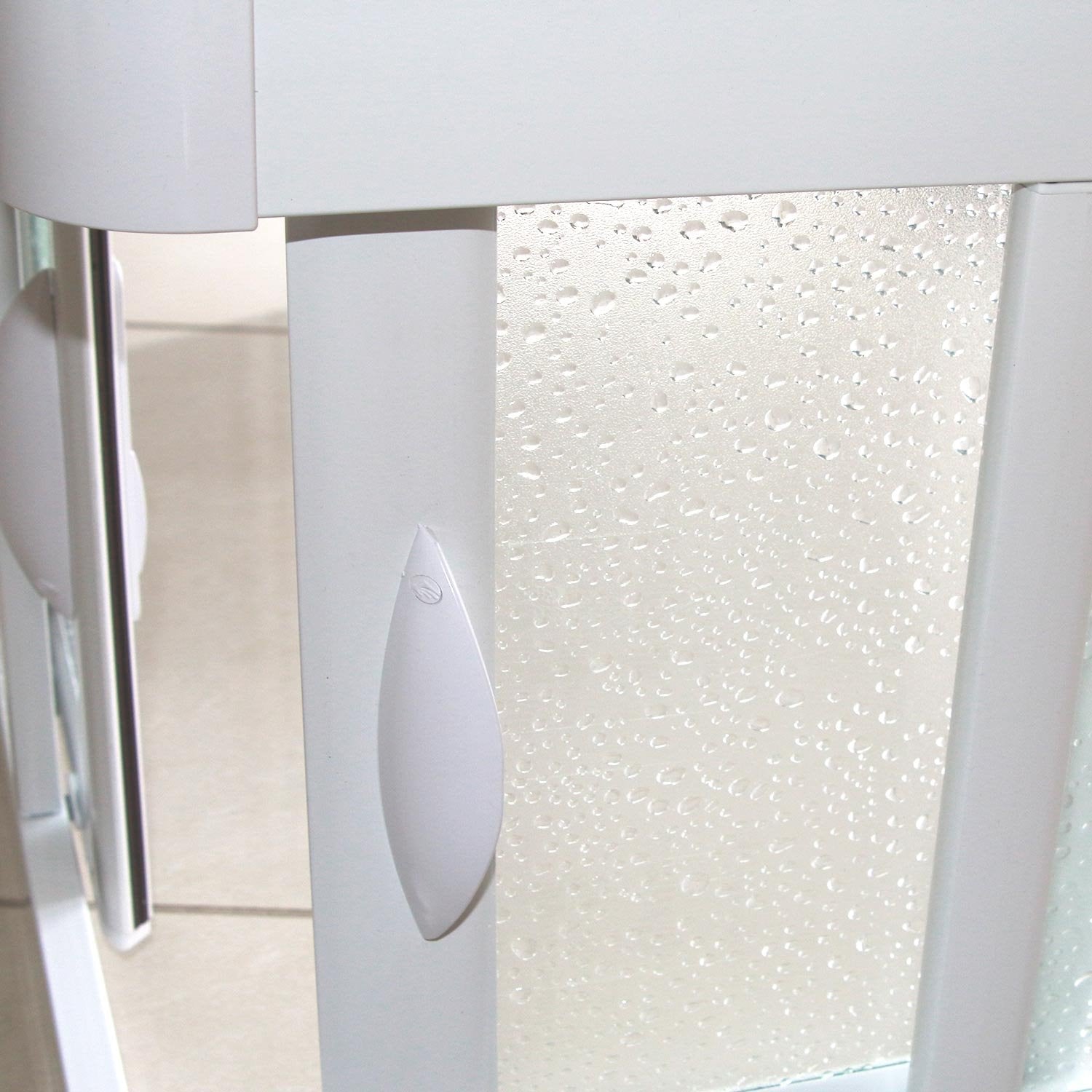 Box doccia 3 lati 75x75x75 CM in Acrilico mod.Venere con apertura centrale