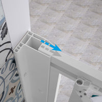 Box doccia 3 lati battente 90x90x90 CM H 190 in Acrilico mod. Sigma Trio