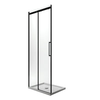 Porta Doccia 120 CM 198 CM Vetro Trasparente 8 MM Versione Sinistra mod. Prime Black