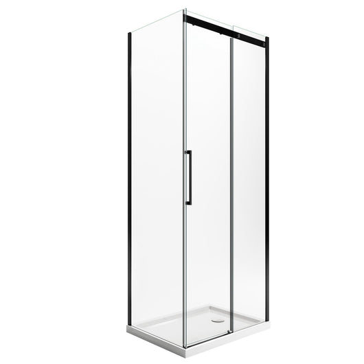 Box Doccia 90x110 CM 198 CM Vetro Trasparente 8 MM Versione Destra con EasyClean mod. Prime Bla Duo 1 Anta