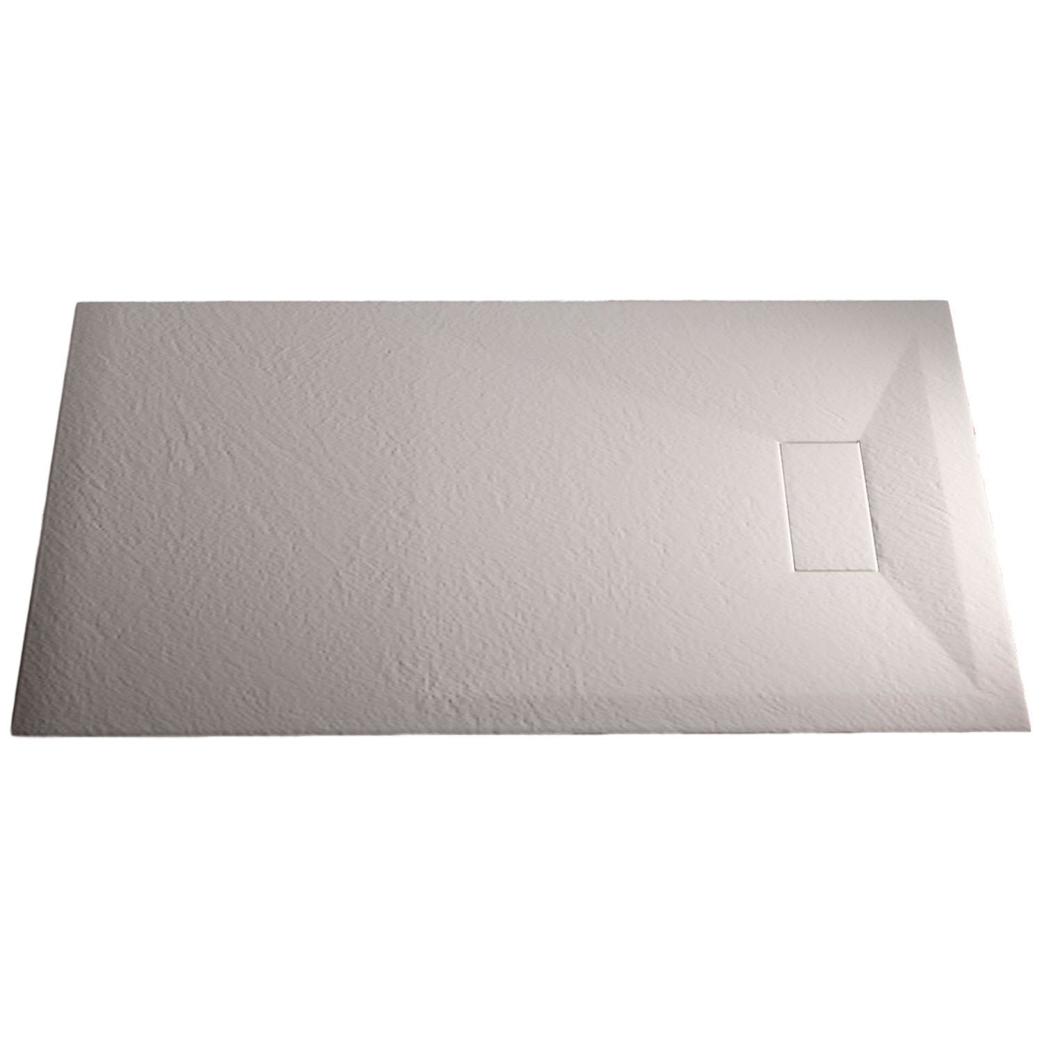 Piatto Doccia 80x80x2 6 CM Quadrato Bianco Effetto Pietra mod. Strong