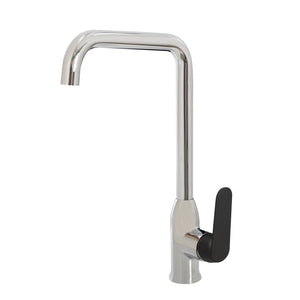 Miscelatore lavello Cromo e Nero con Leva monocomando mod. Dream