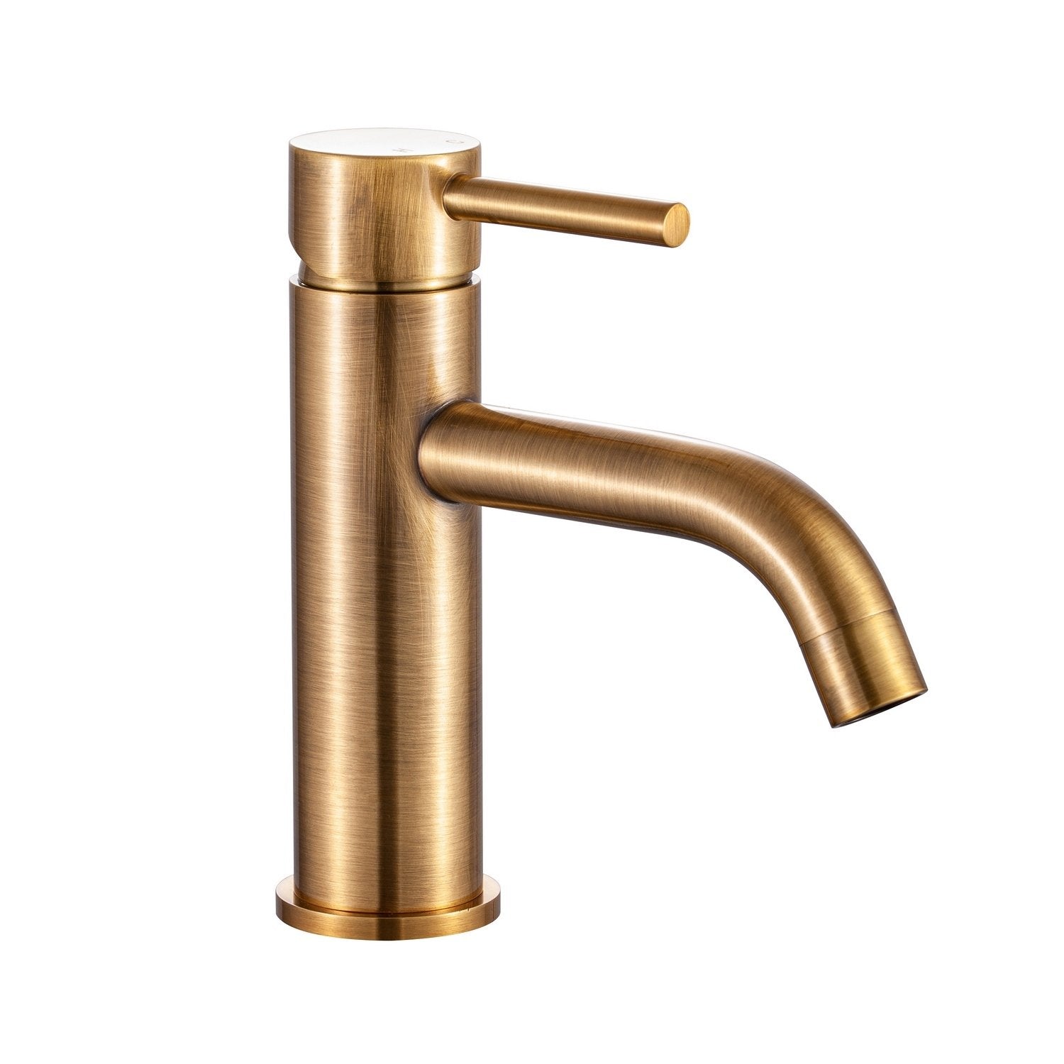 Miscelatore lavabo Ottone antico con Leva monocomando mod. MM