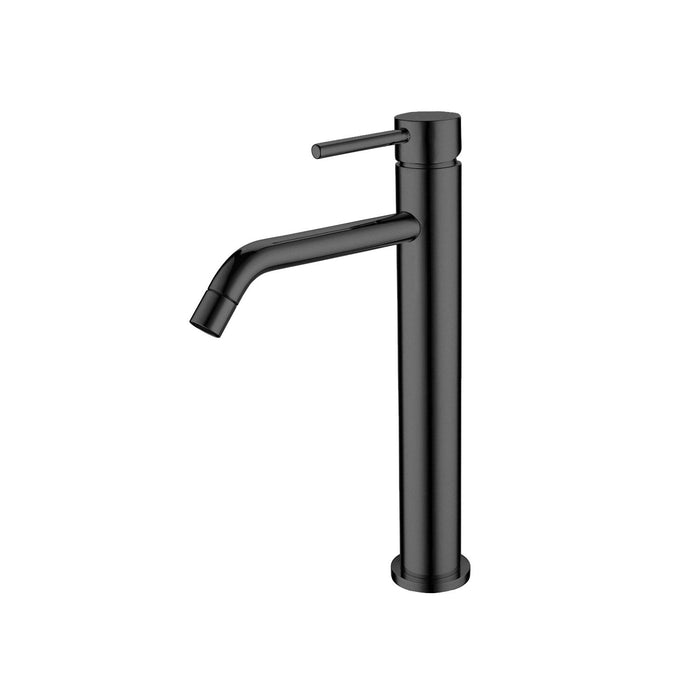 Miscelatore canna alta lavabo Nero opaco con Leva monocomando mod. MM