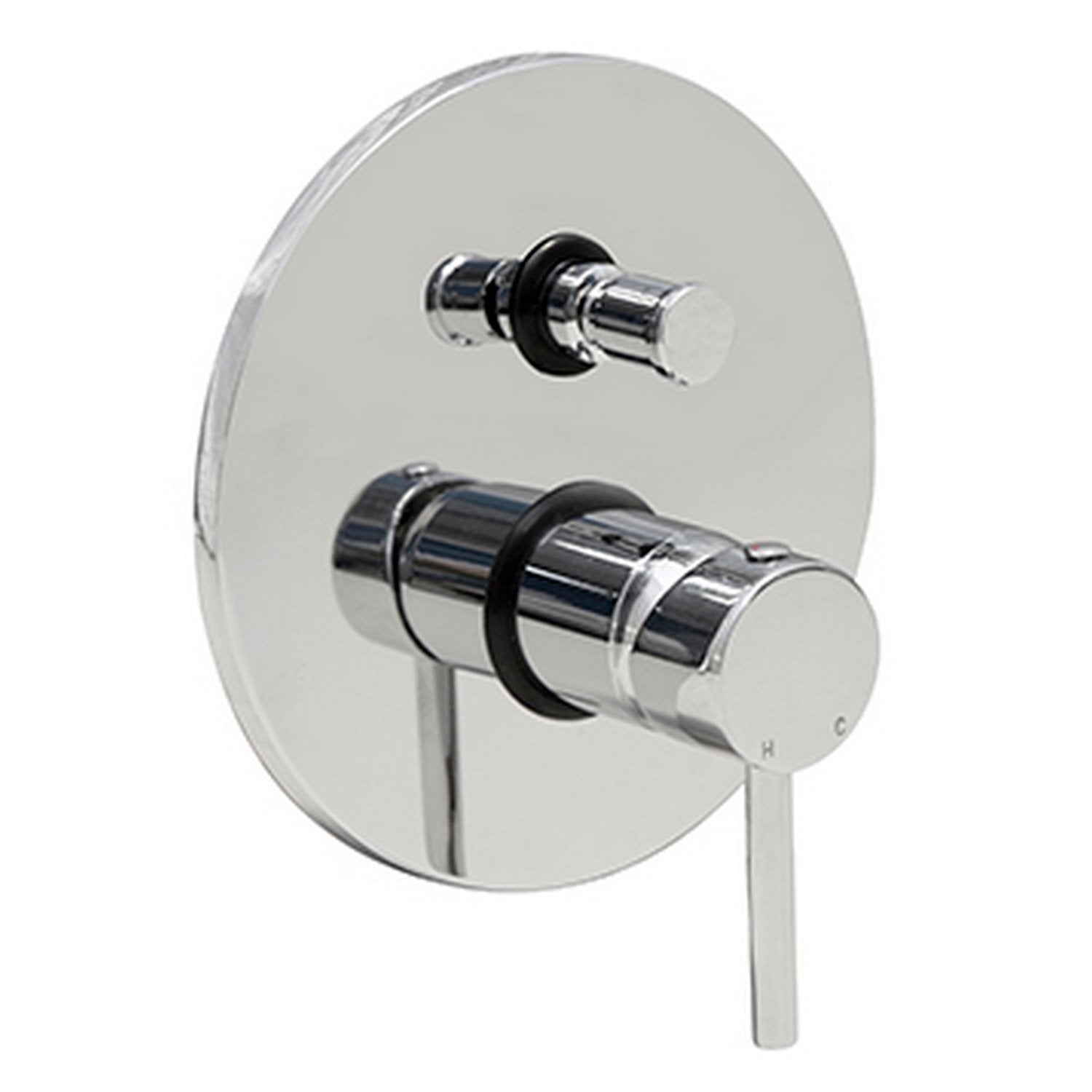 Miscelatore incasso a due vie Cromo con Leva monocomando mod. MM