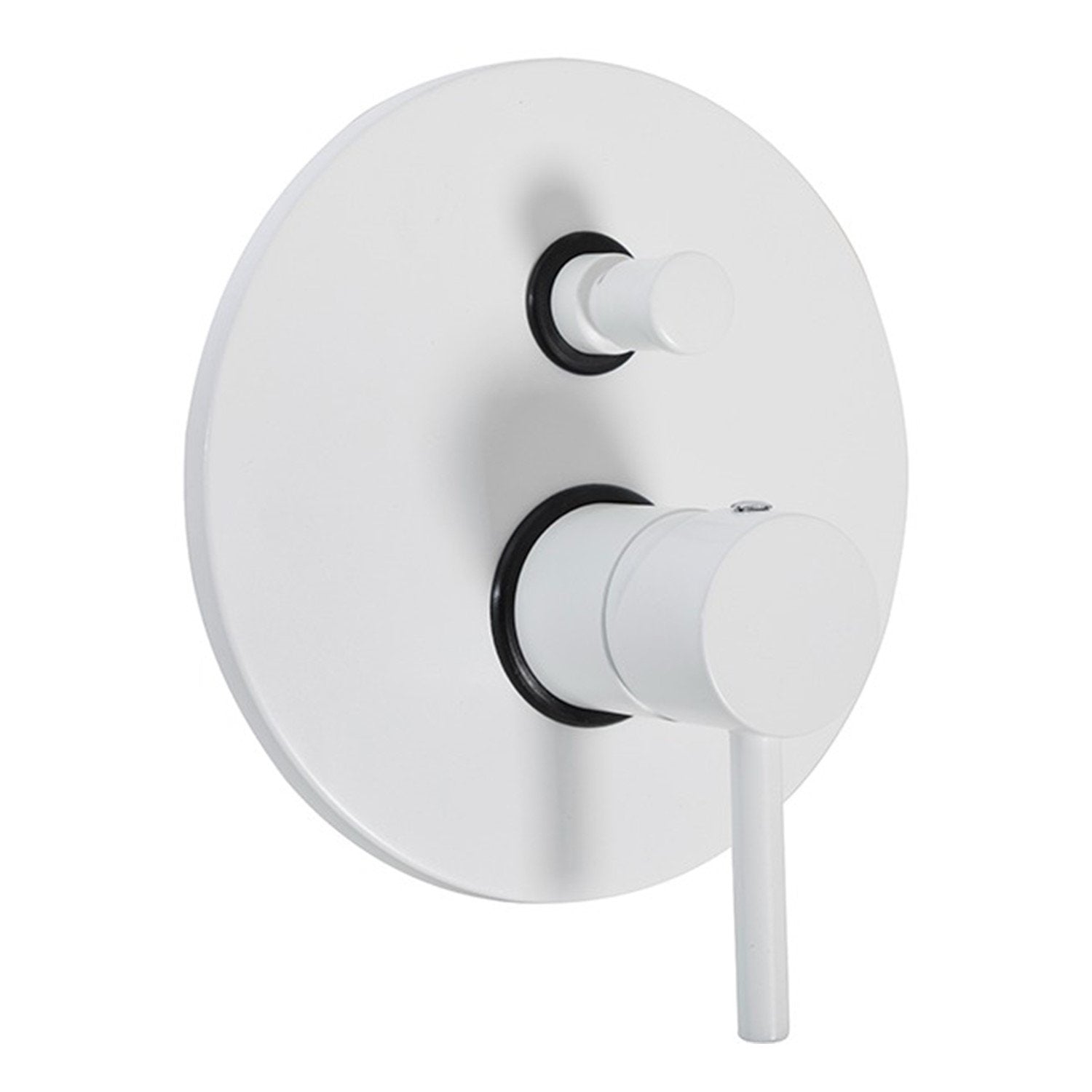 Miscelatore incasso a due vie Bianco opaco con Leva monocomando mod. MM