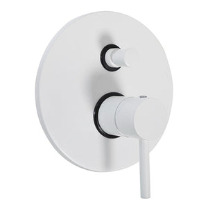 Miscelatore incasso a due vie Bianco opaco con Leva monocomando mod. MM