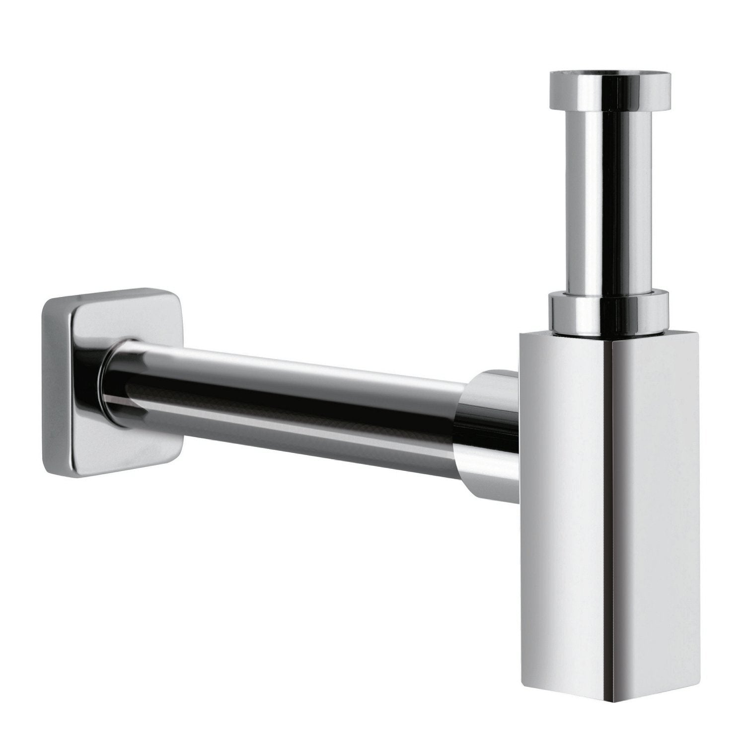 Sifone per lavabo quadro Cromo mod. Ares