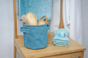 Cesta Multifunzione Turchese in Cotone impermeabile Mod. Pod