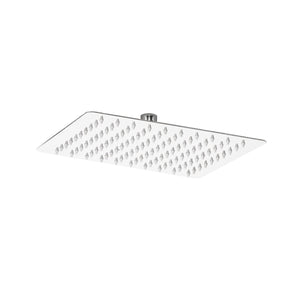 Soffione Doccia Quadrato Lucido 1 getto in Acciaio Inox Aisi 304