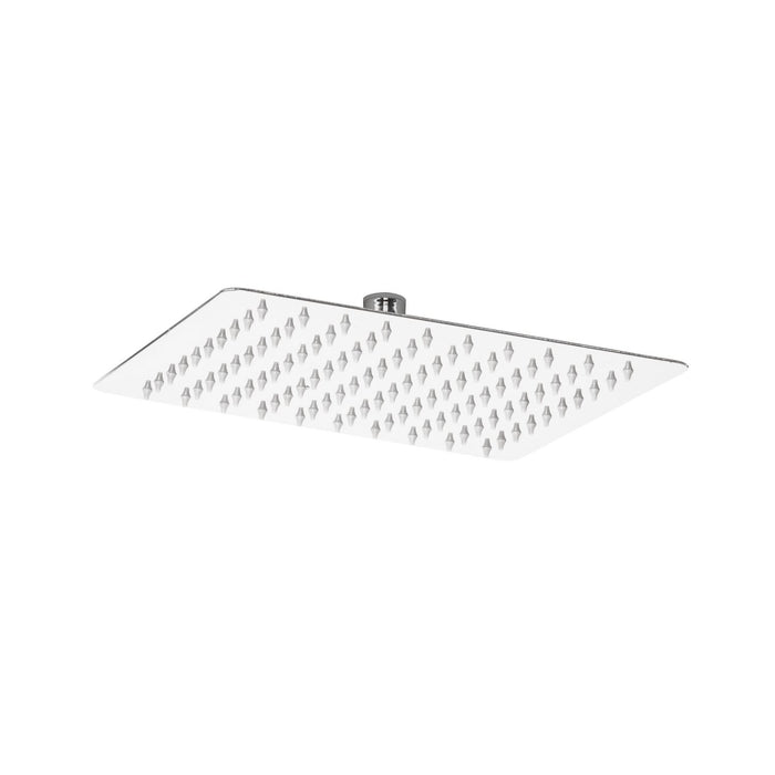 Soffione Doccia Quadrato Lucido 1 getto in Acciaio Inox Aisi 304