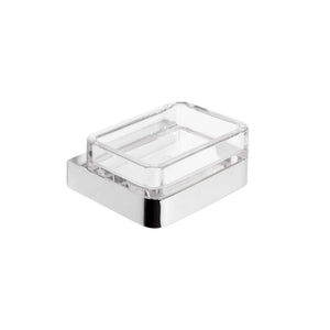 Porta sapone da parete Cromo in Acciaio cromato  SAN e ABS Mod. 25 Cromo