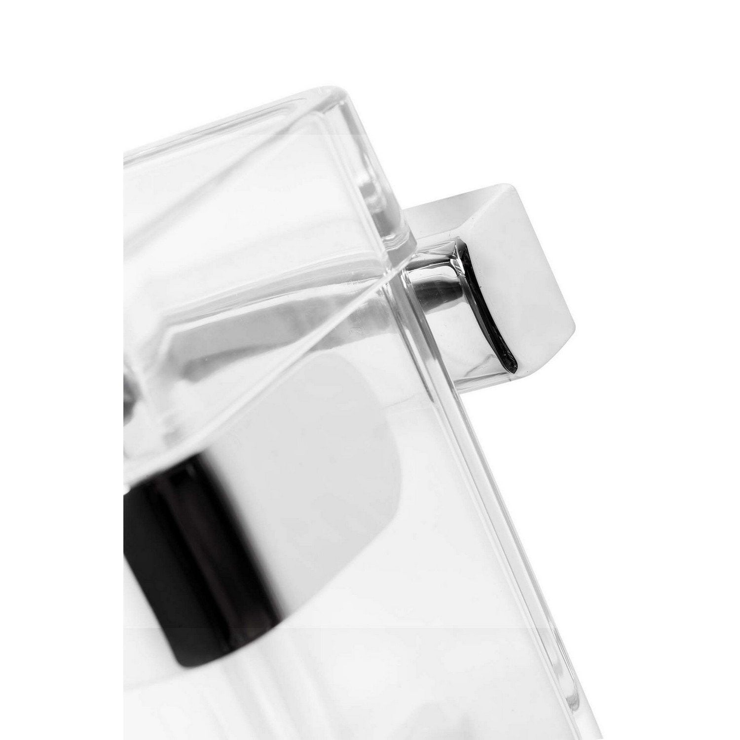 Porta spazzolini da parete Cromo in Acciaio cromato  SAN e ABS Mod. 25 Cromo