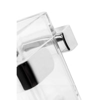 Porta spazzolini da parete Cromo in Acciaio cromato  SAN e ABS Mod. 25 Cromo