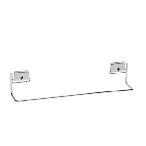 Porta asciugamani 40 cm da parete Cromo in Acciaio cromato Mod. Grip