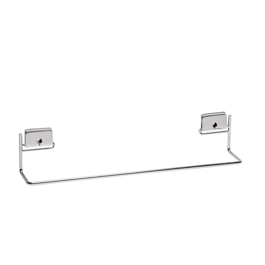 Porta asciugamani 40 cm da parete Cromo in Acciaio cromato Mod. Grip
