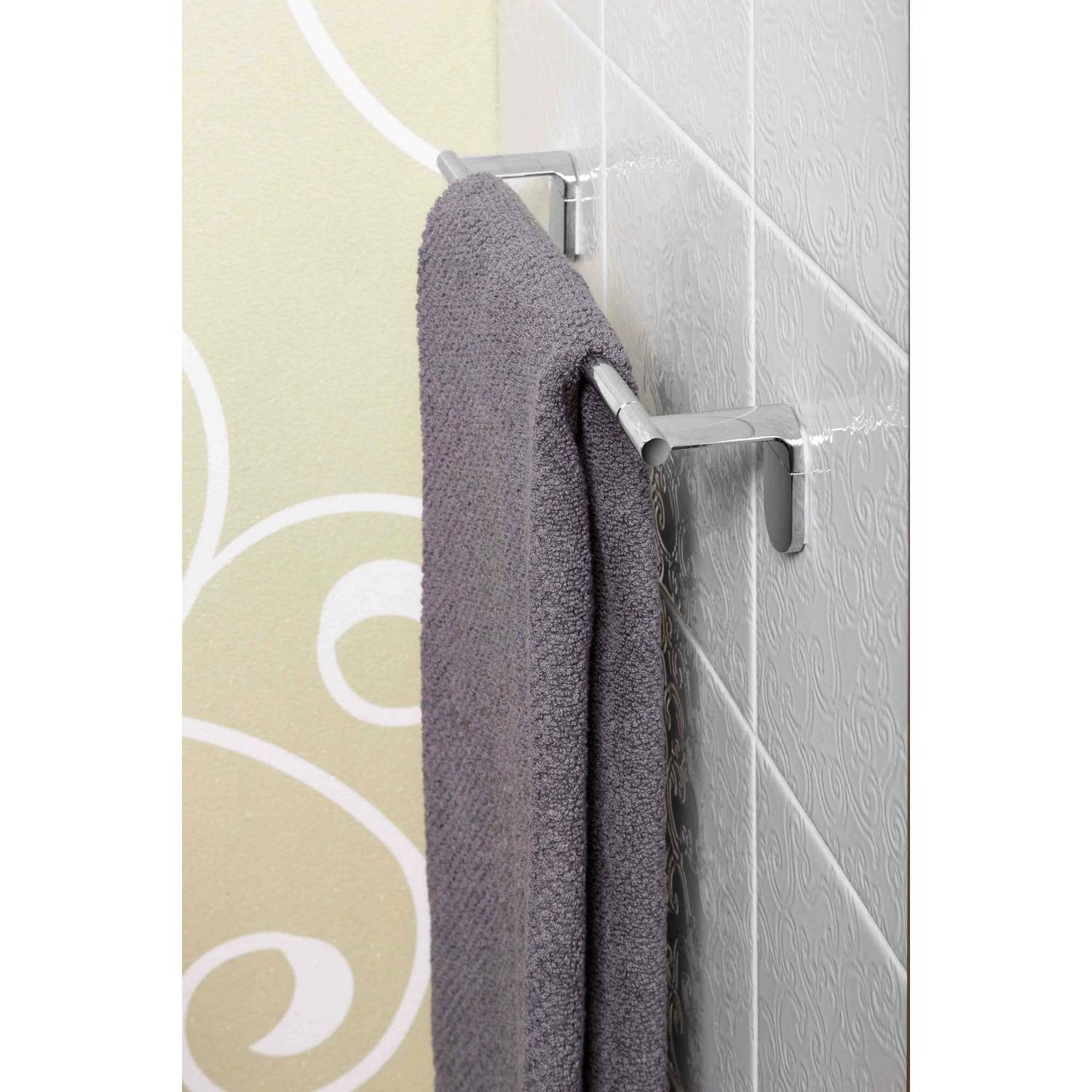 Porta asciugamani 45cm da parete Cromo in Acciaio cromato Mod. Zero