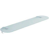 Mensola 50cm da parete Cromo in Acciaio cromato  SAN e ABS Mod. Zero